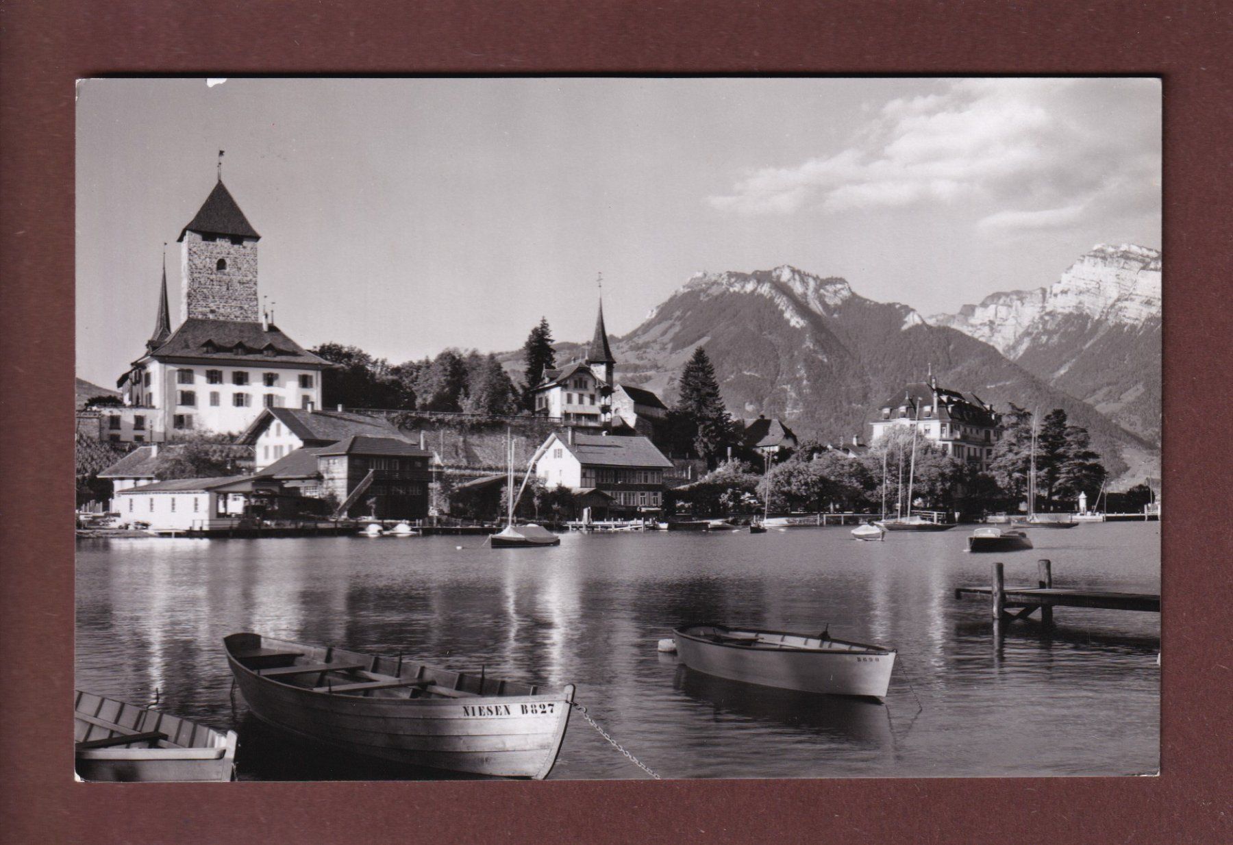 Cartoline postali: SPIEZ - 1956 – Usato da Pully venduto da nicecards