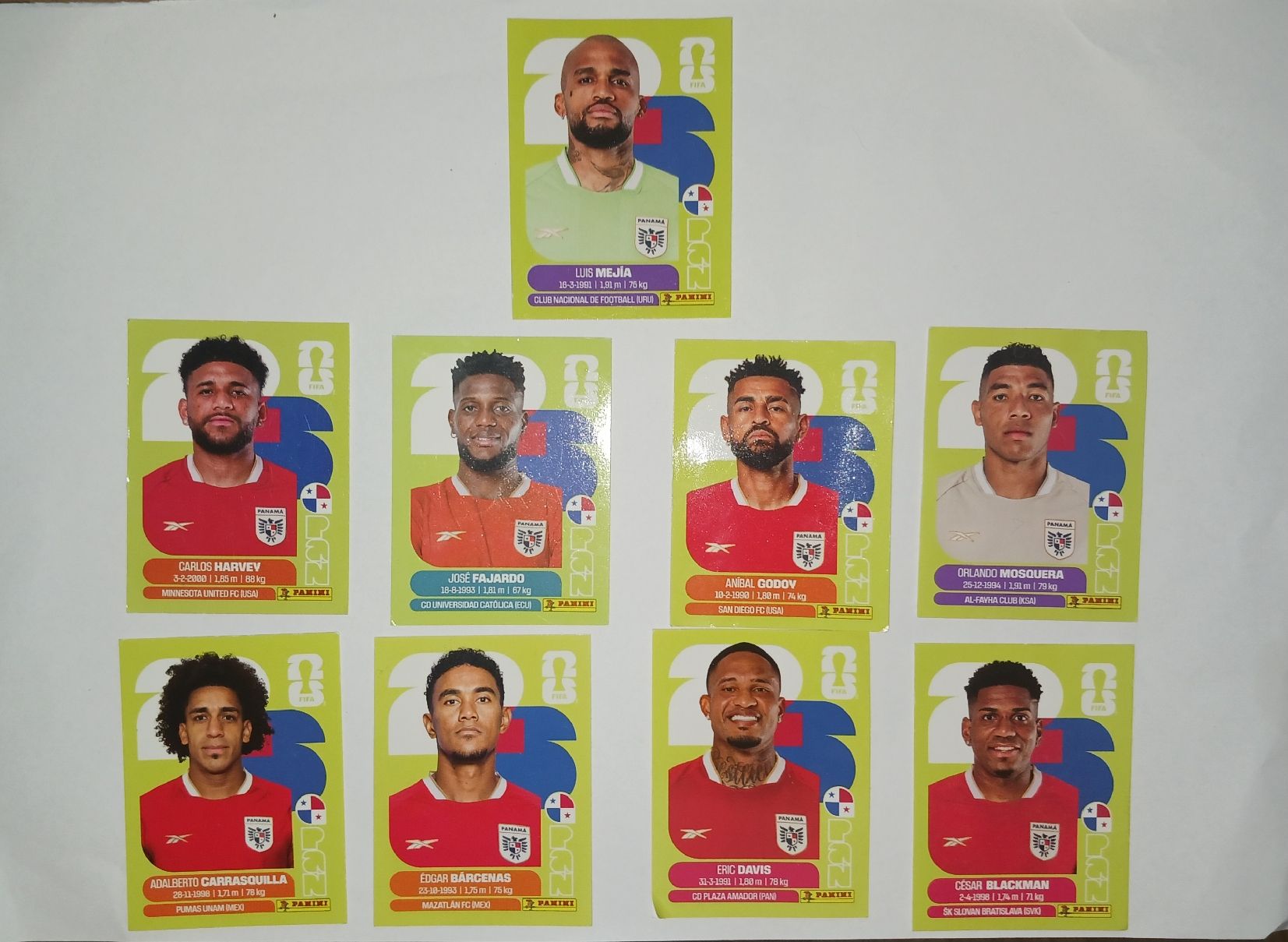 Panini Carte collezionabili: 9 sticker der WM 2026 von Panama – Usato da Spiegel b. Bern venduto da M.Raymond