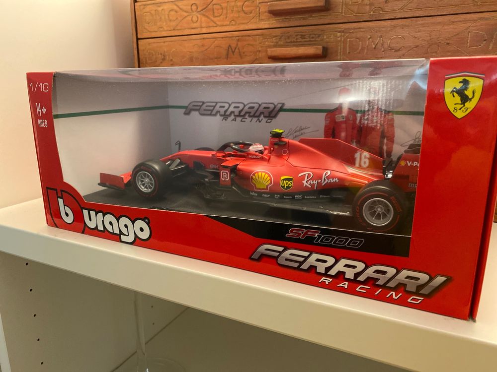 FR] BURAGO FERRARI SF1000 CHARLES LECLERC 2020 N.16 AUSTRIAN GP SIGNATURE 1:43 EUR 33,29