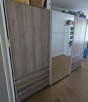 3-türig Kleiderschrank mit Spiegel