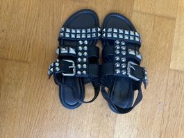 Sandalen schwarz 37 mit Nieten Neu!