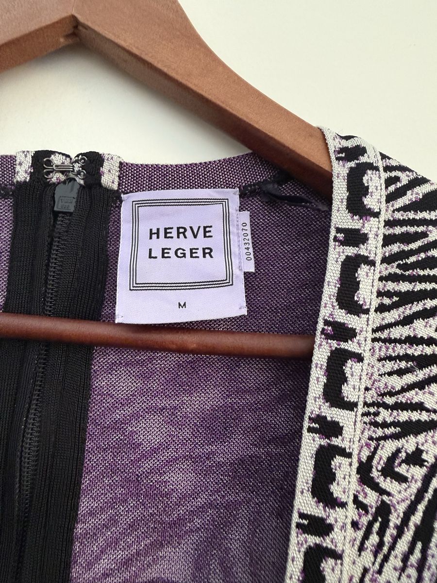Robes: Robe HERVE LEGER imprimée violette taille M – Neuf (Voir description) à La Croix-de-Rozon par ben_9qlz 4