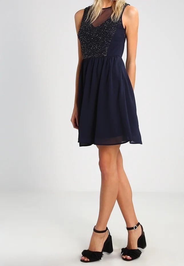 Kleider: Kleid dunkelblau Grösse S mit Perlen – Gebraucht aus Nänikon von Jessi_B3 5
