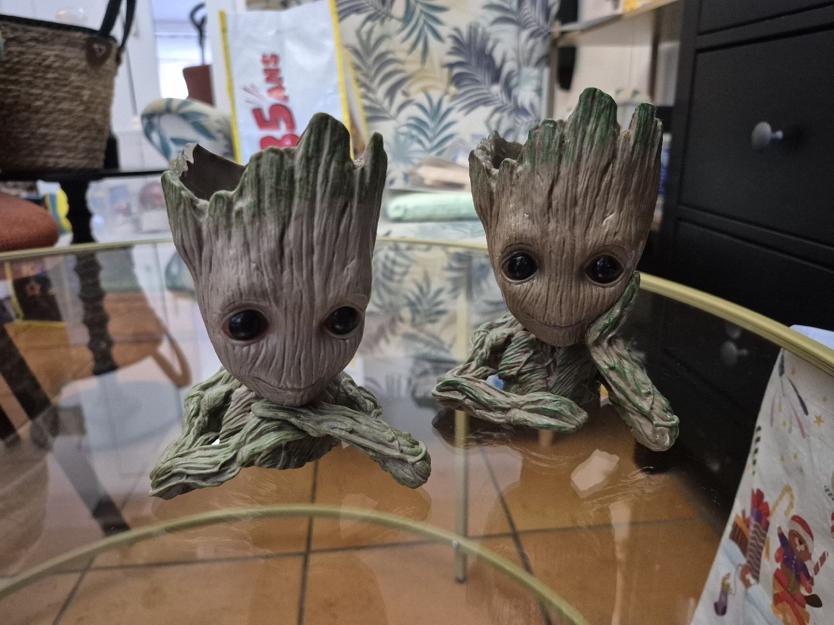 Pots de fleurs: GROOT - lot de 2 petits pots pour plantes – D'occasion à Riaz par Murielbhs