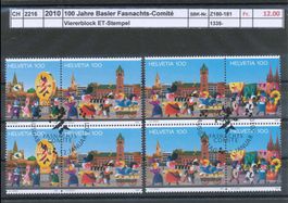 2010 "100 Jahre Basler Fasnachts-Comité" Zusammendruckpaare