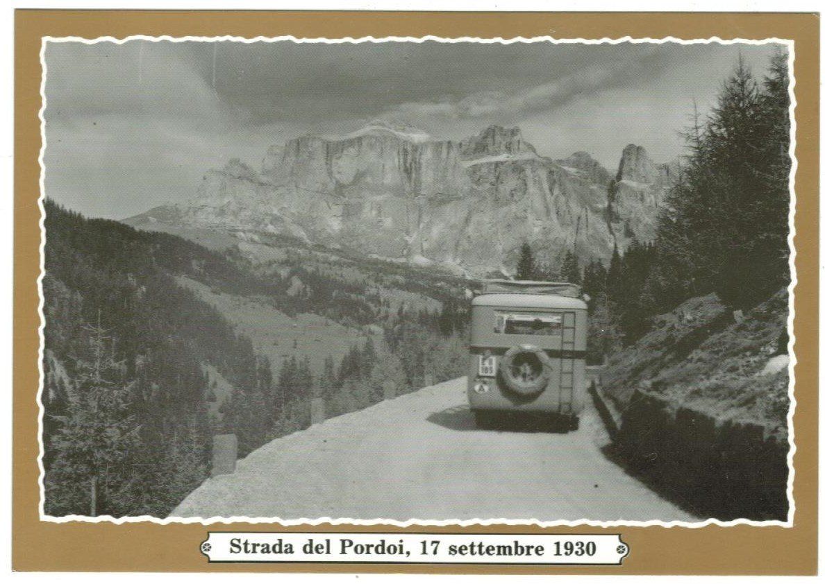 Cartes postales: AK Strada del Perdoi 1930 Reisebus? Postauto? – D'occasion à Zürich par Tolima194
