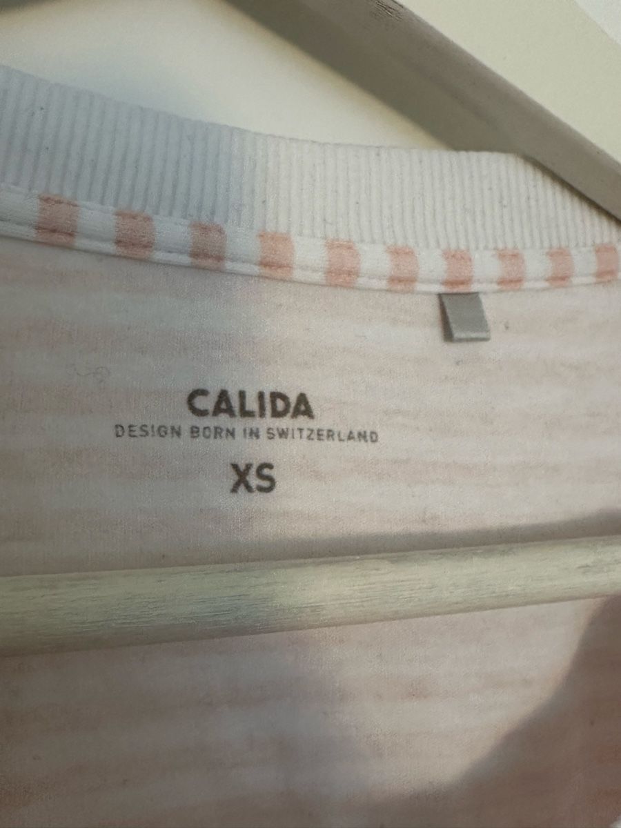 Calida Negligees & Pigiami: CALIDA Pyjama Set Grösse XS gestreift weiss/rosa – Usato da Luzern venduto da linnblake 2