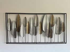Bild 3D mit Blätter 135cm x 69cm 