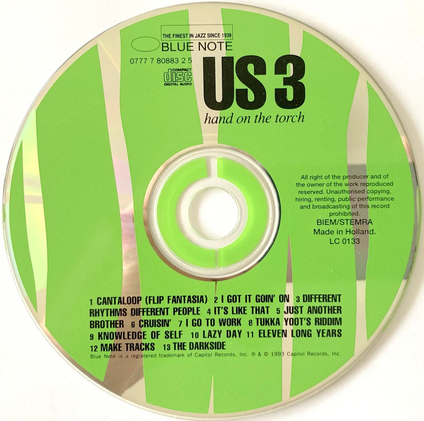 CD: US 3 - HAND ON THE TORCH (1 CD) – Usato da Bottens venduto da hotter-than-hell 2