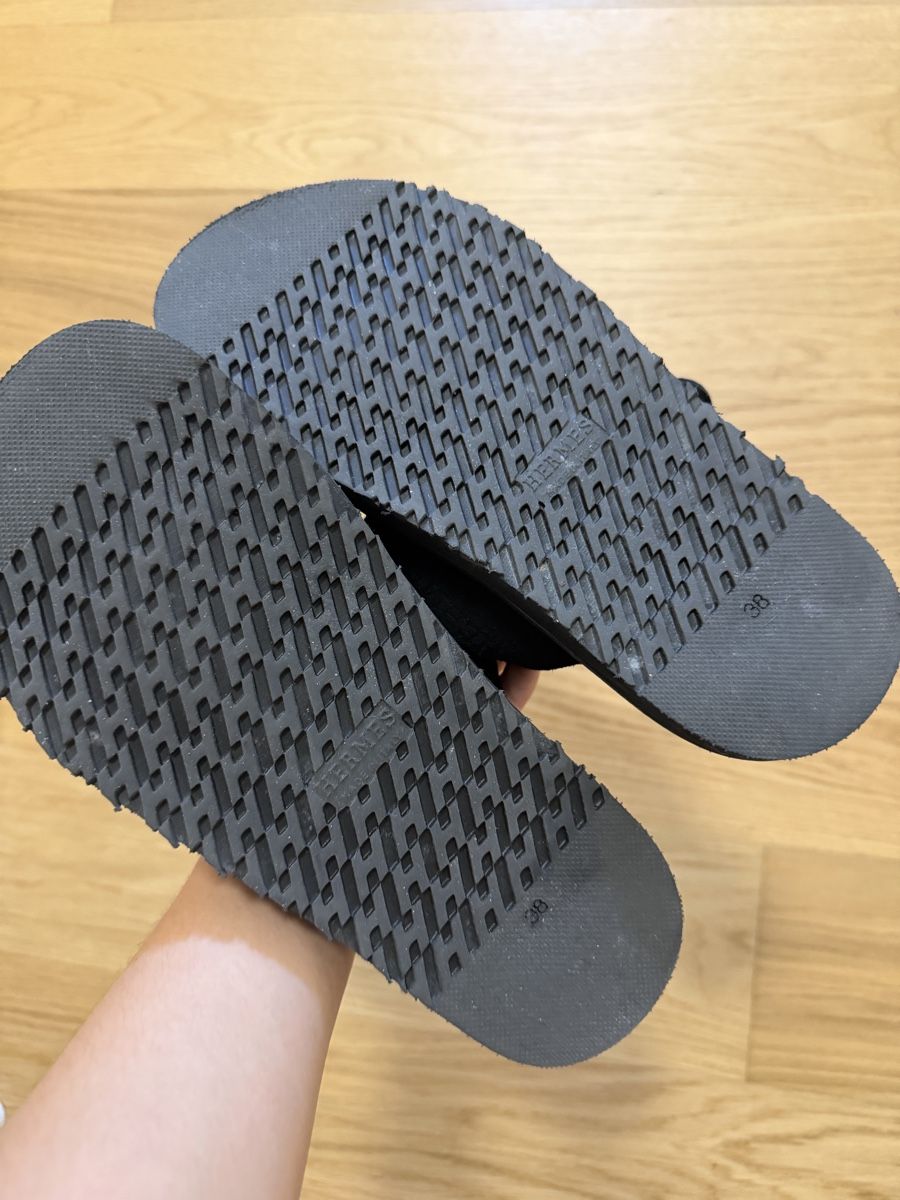 Damenschuhe: Hermes Sandals Black Size 38 – Neu (gemäss Beschreibung) aus Urtenen-Schönbühl von Peklars 2