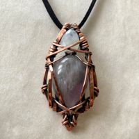 Anhänger mit Amethyst und Mondstein