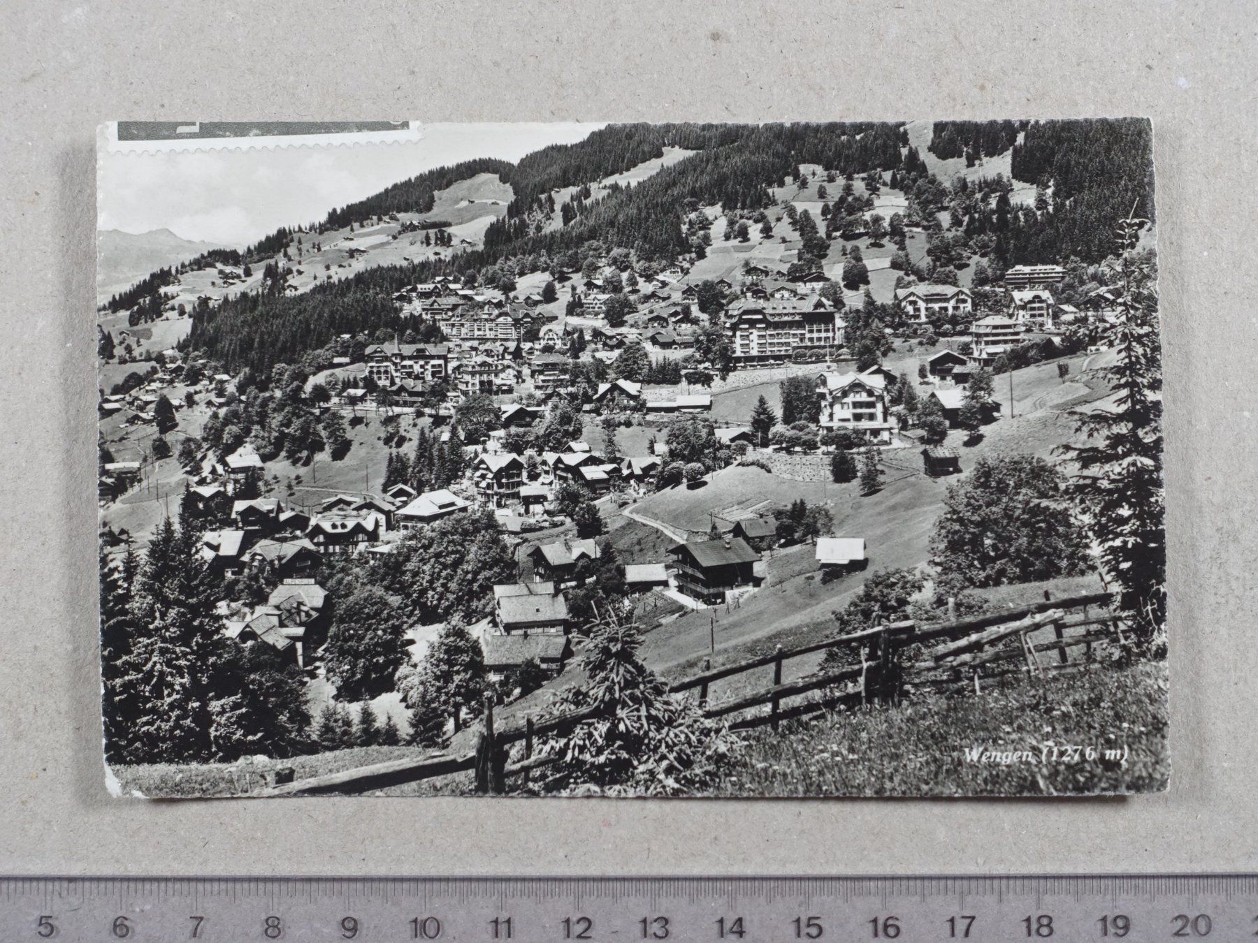 Cartoline postali: Wengen, 1949 – Usato da Lenzburg venduto da fh1
