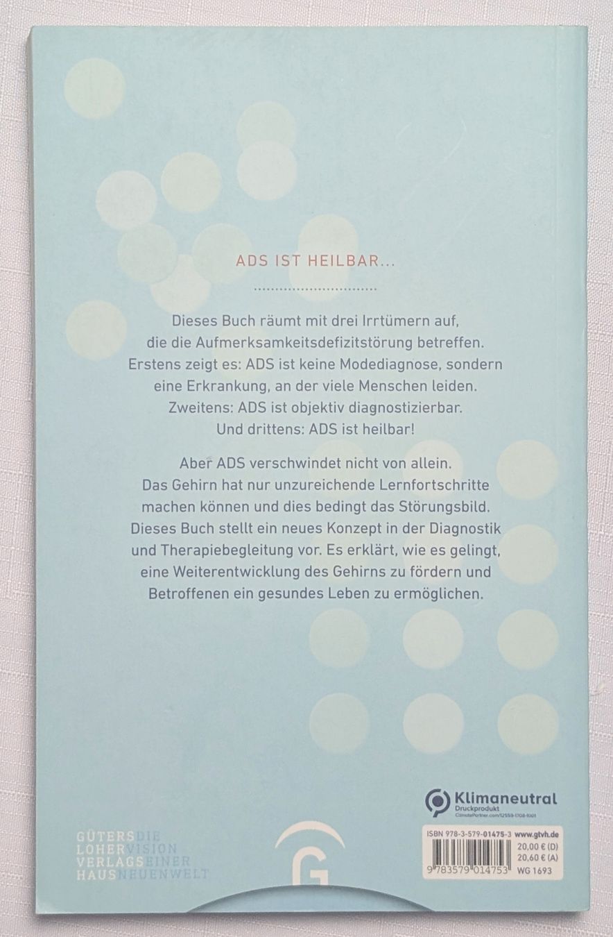 Libri: ADS ist heilbar - Ralph Meyers – Nuovo (secondo la descrizione) da Wängi venduto da ABIZONE-86 1