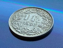 *** SILBER - 1 Franken Münze 1956 - Auktion ab CHF 1 ***