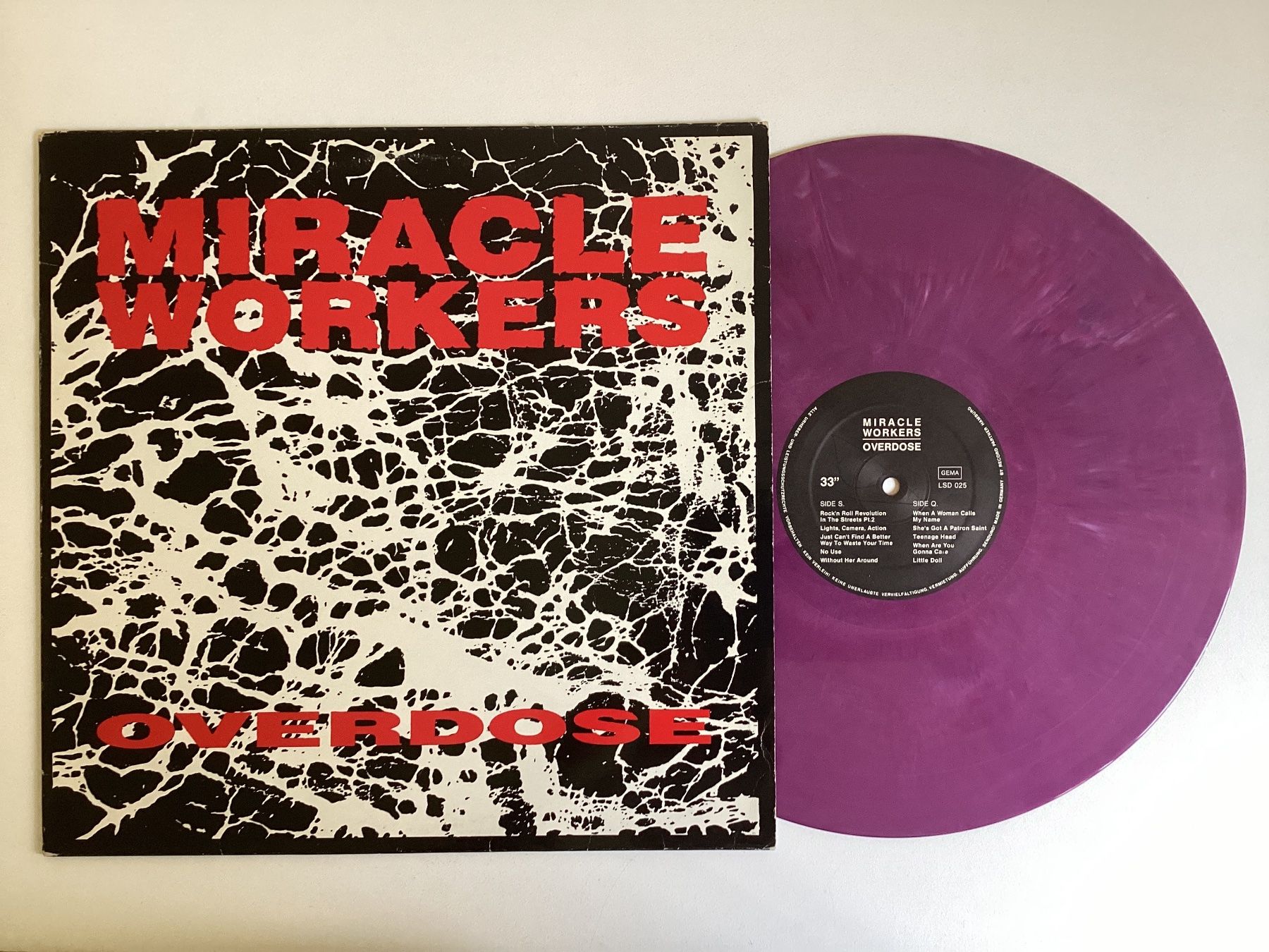 Dischi in vinile: Miracle Workers LP - Overdose (Purple Vinyl) – Usato da Gutenswil venduto da Hamzian
