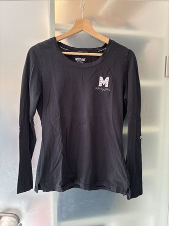 Langarmshirt Mustang schwarz Baumwolle Grösse S