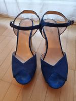 Nine West Keilabsatz Sandalen, Blau, Gr. 38, Top Sommer!