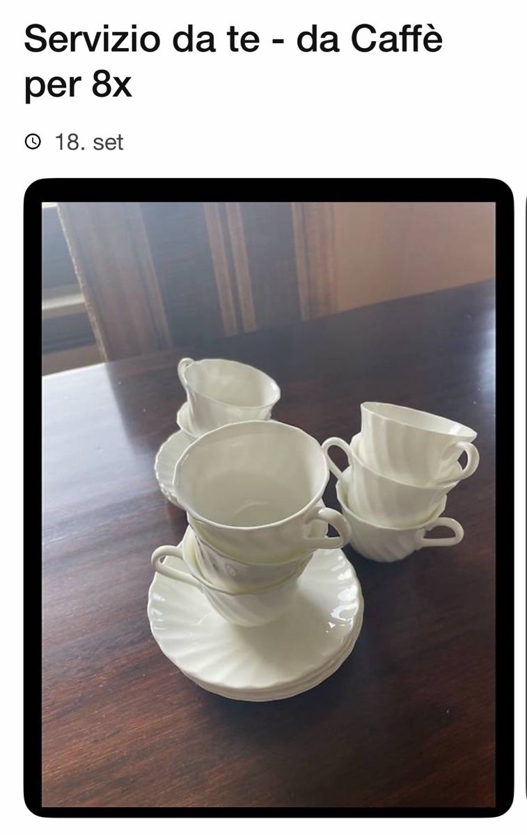 Geschirrsets: Servizio The Caffè porcellana fine  – Gebraucht aus Lugano von mar_j7hn