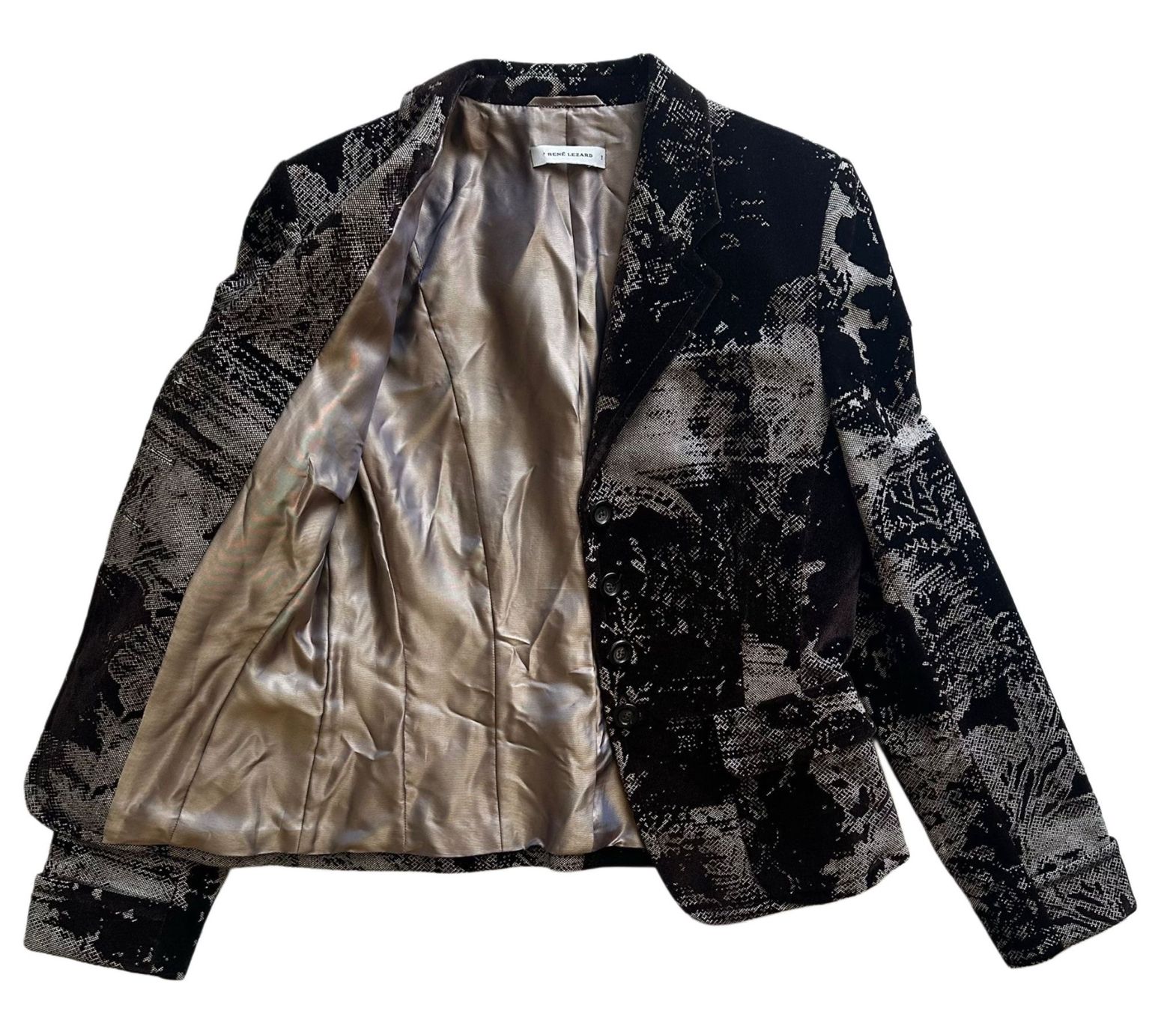 Jacken: René Lezard Jaquard Samt Blazer Damen 38 – Gebraucht aus Liestal von Ballybs 1