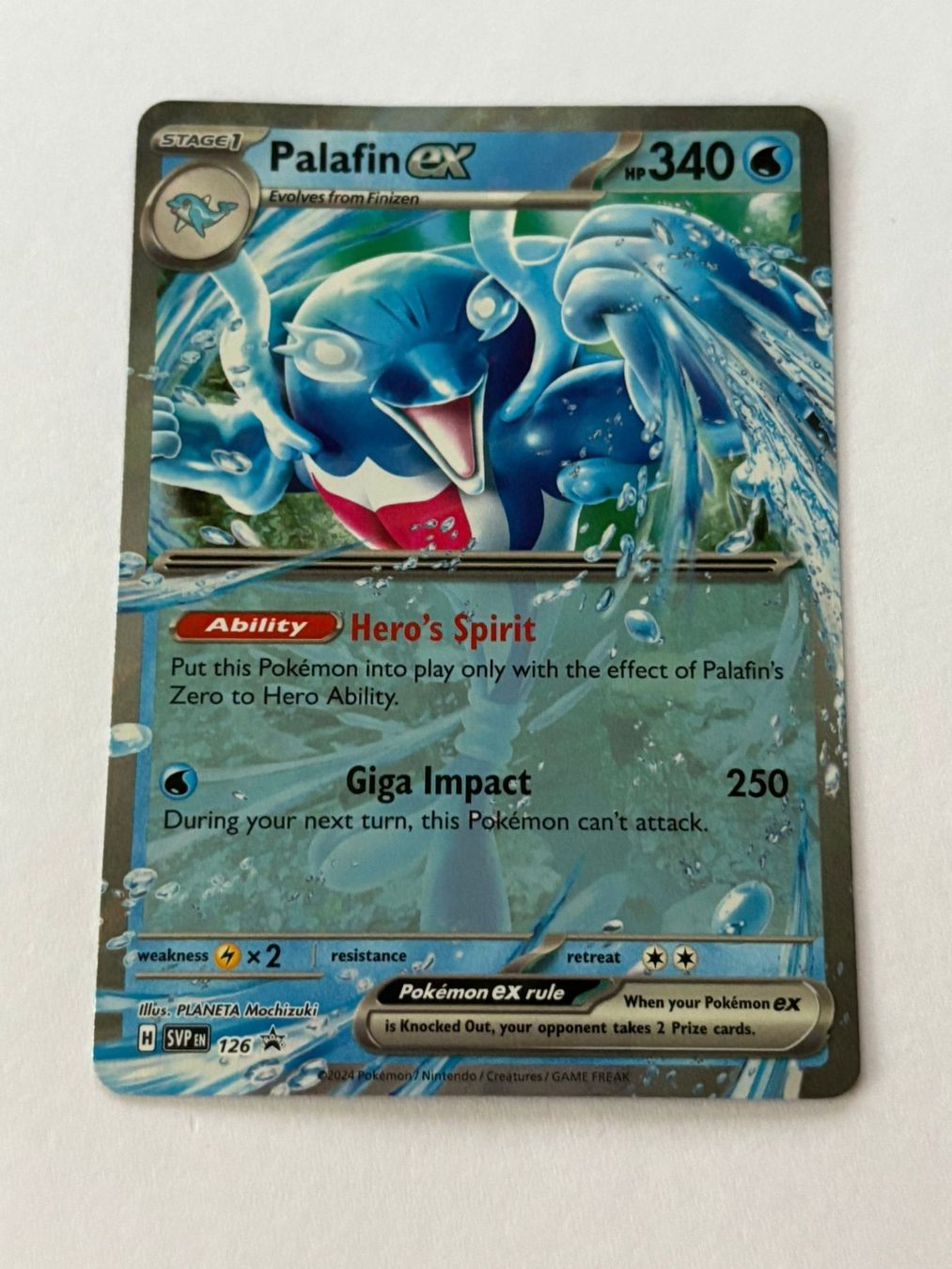 Pokémon Sammelbilder & Trading cards: Pokemon-Karte Palafin Ex 126 – Gebraucht aus Herisau von Seyashop1