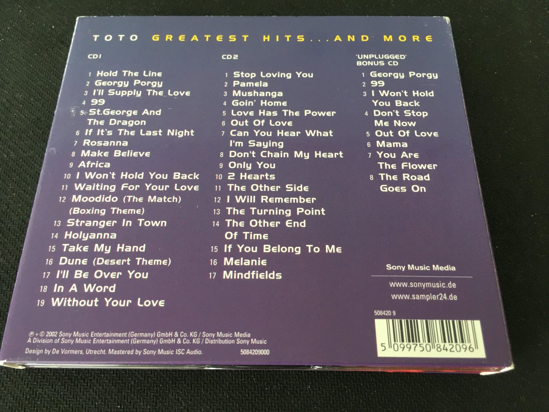 CD: Toto - Greatest Hits ans more -CD- 3cd – Usato da St.Gallen venduto da MedienJoe 3