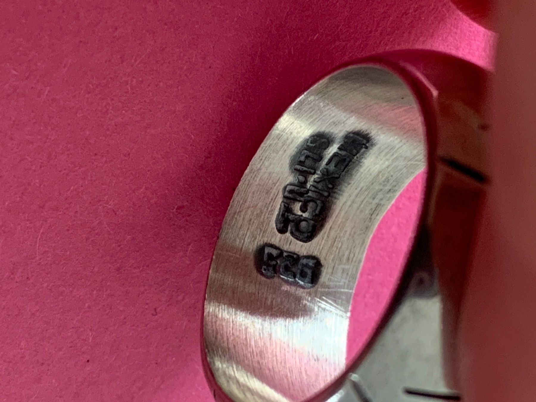Anelli: Silberring Designer Streiffen gr. 60/19 – Usato da Dittingen venduto da Bellevista 4