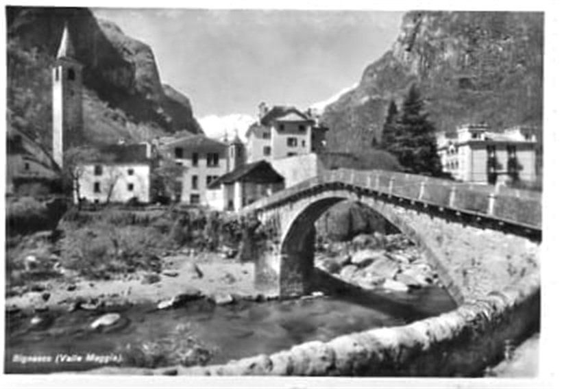 Cartoline postali: Bignasco, Valle Maggia – Usato da Ottikon b.Kemptth. venduto da Neptun1974