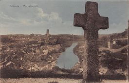 Fribourg, vue générale, circulée 1916