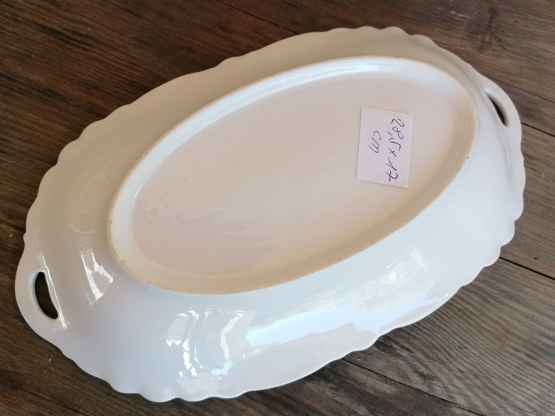 Servierplatten: Ancien plat blanc, oval – Gebraucht aus Chezard St-Martin von Loucail 1
