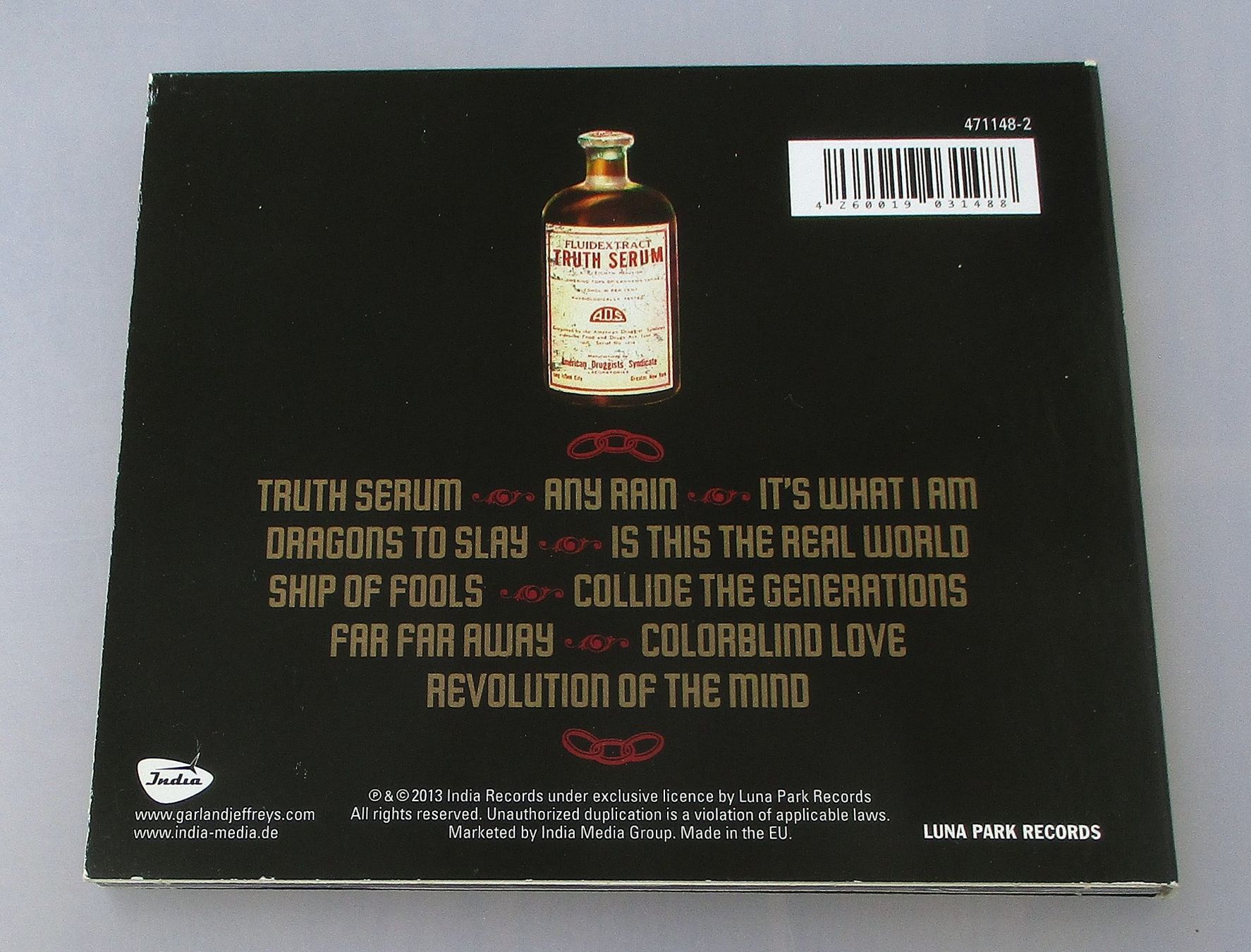 CDs: GARLAND JEFFREYS - Truth Serum – Gebraucht aus Wattwil von Muriel11 1