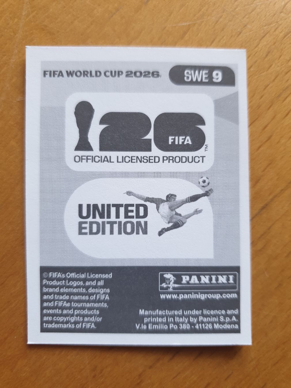 Panini Carte collezionabili: Panini WM 2026 SWE 9 – Nuovo (secondo la descrizione) da Einsiedeln venduto da MGXX 1