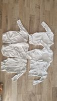 Baby Bodys 56 H&M C&A weiss Langarm Set 