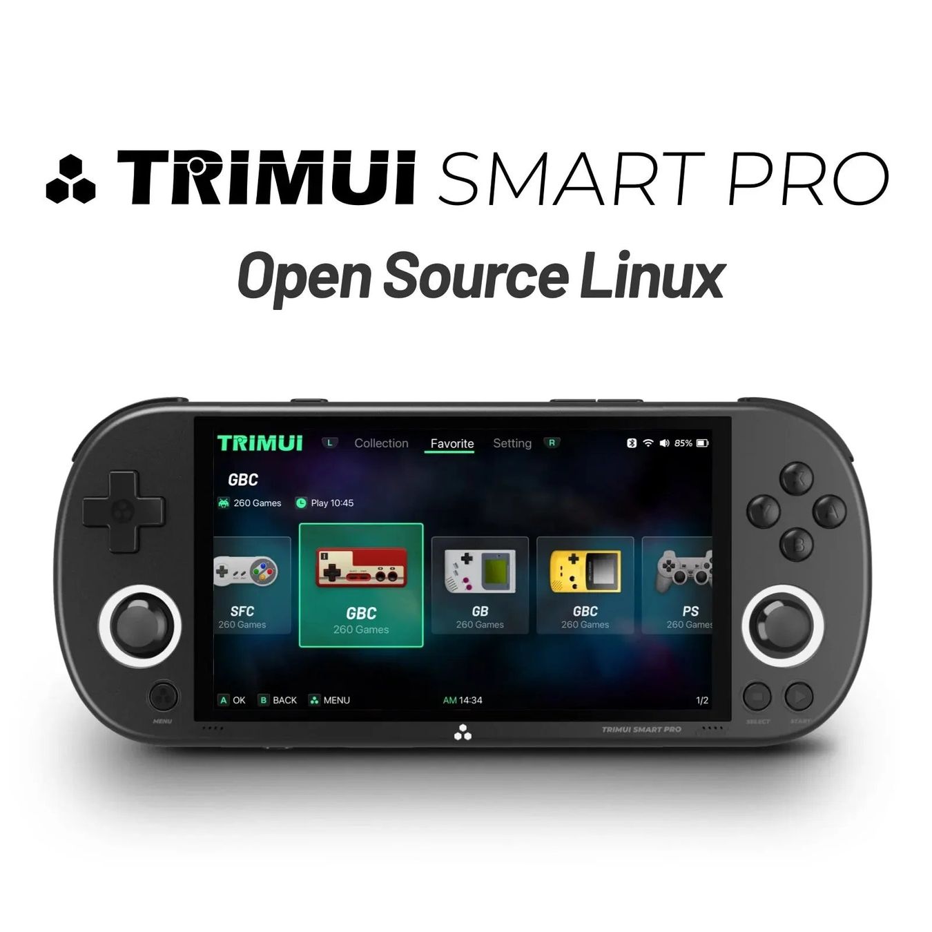 Konsolen: Handheld-Spiele konsole 4,96'' IPS-Bildschirm Linux-System – Neu und originalverpackt aus Genève von Top-Trend 9