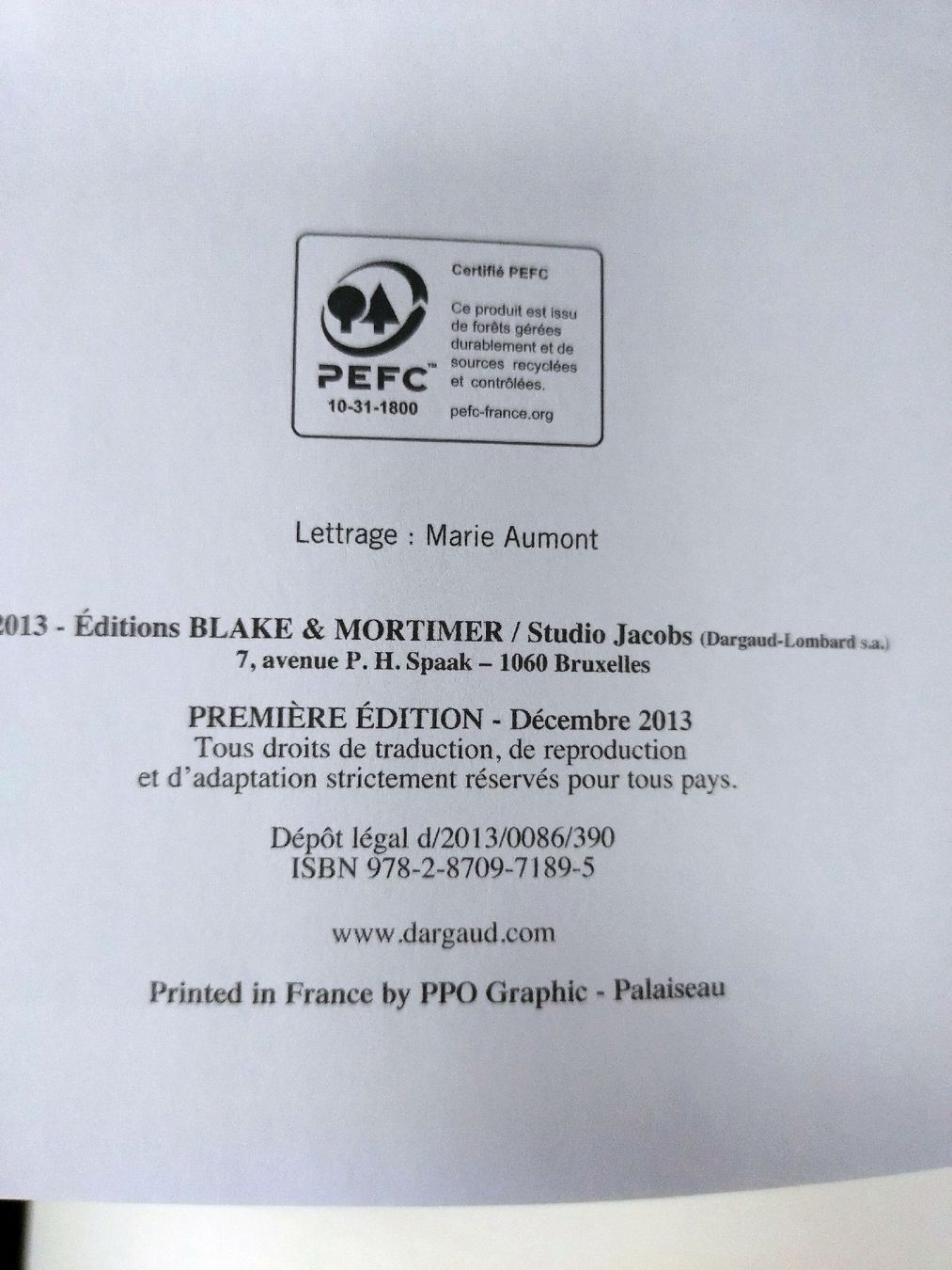 Fumetti: Blake et Mortimer : L'Onde Septimus, EO TBE  – Usato da Farvagny-le-Grand venduto da LaCaverne 2