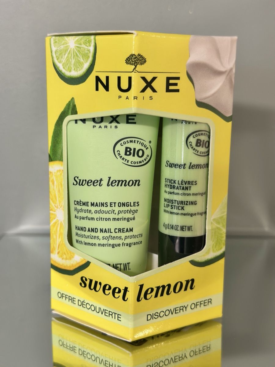 Nuxe Idratazione: Nuxe Sweet Lemon Hand- & Lip-Set, NEU – Nuovo e nell'imballaggio originale da Bern venduto da Rausch29