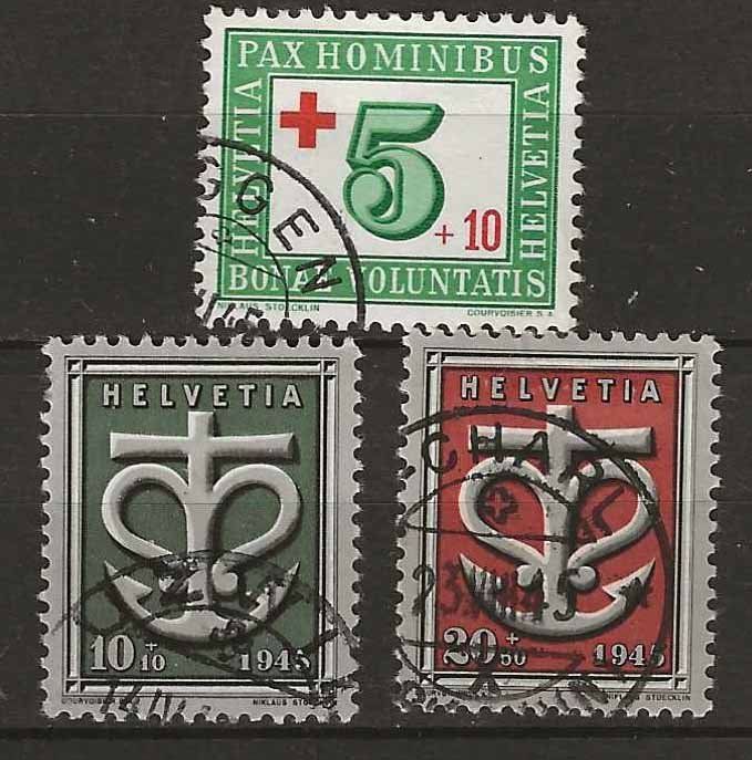 Tutti i francobolli: CHw19 - Don national + Pax 1945 obl. – Usato da Trélex venduto da Phil_Albert