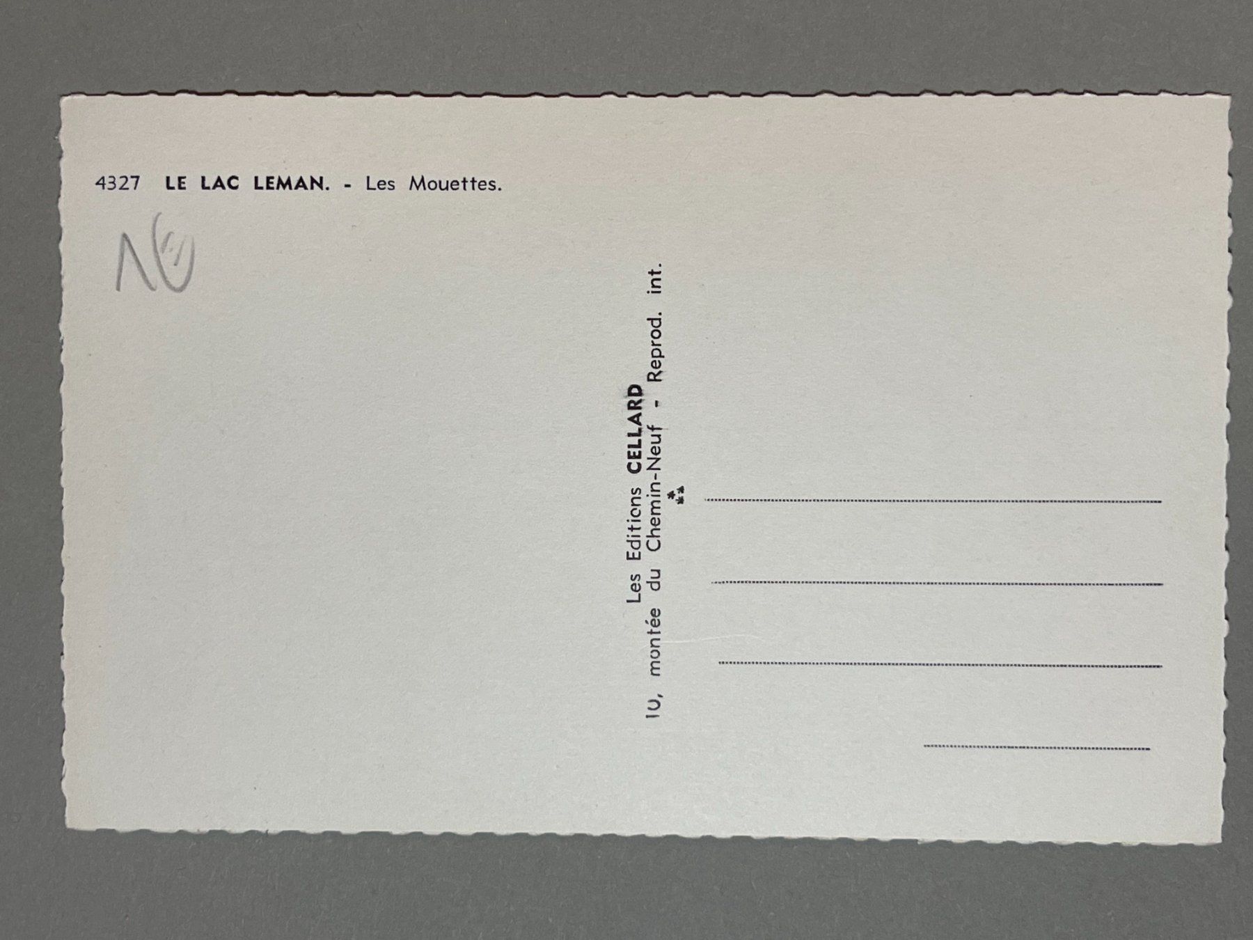 Ansichtskarten: Les Mouettes - Lac Léman – Gebraucht aus Steg VS von _vinci_ 1