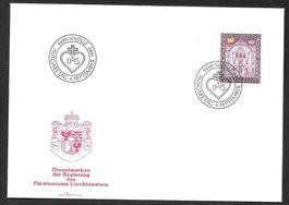 Liechtenstein FDC D72 Dienstmarke ET 4.9.1989