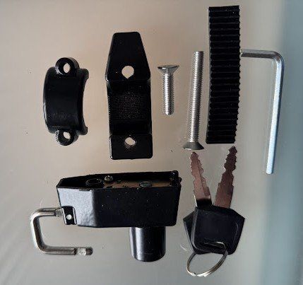 Schlösser: Helm Sichern am Velo / Töff Diebstalsicher Abschliessen – Neu und originalverpackt aus Neuenkirch von JCQ 5