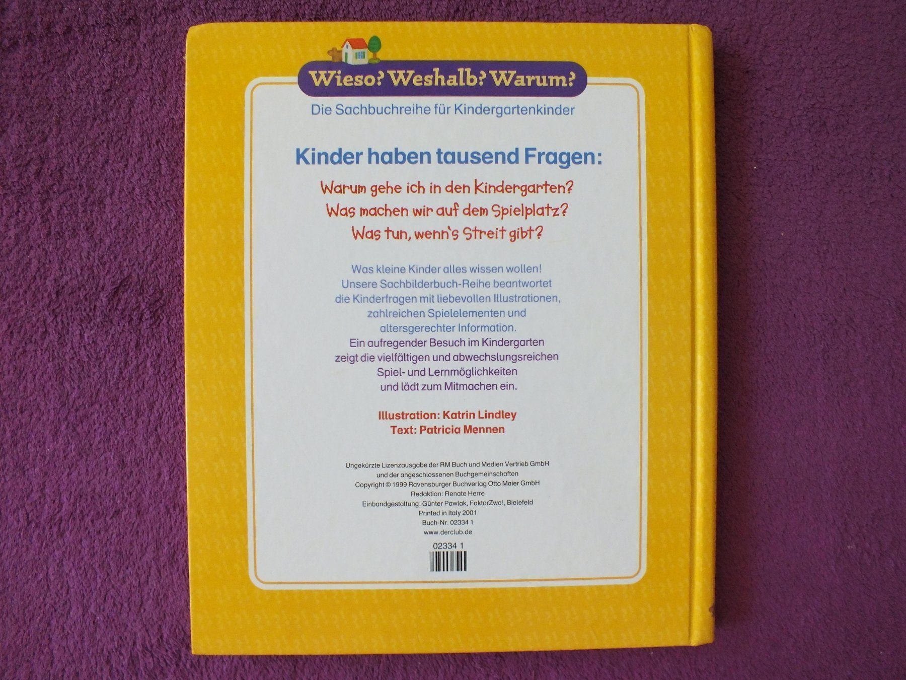 Bücher: Wieso Weshalb Warum - Unser Kindergarten – Gebraucht aus Müllheim Dorf von Seeeule01 9
