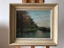 Oelgemälde von Cécile Chèvre. Ev. Murtensee