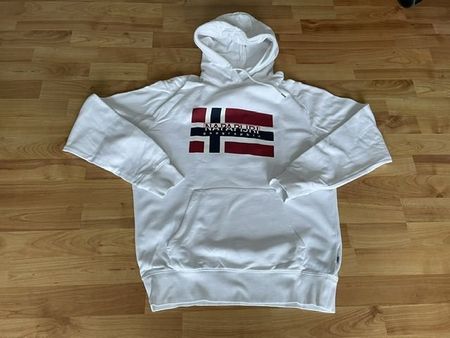 Kapuzen Pullover, Marke Napapijri, weiss, Gr. S