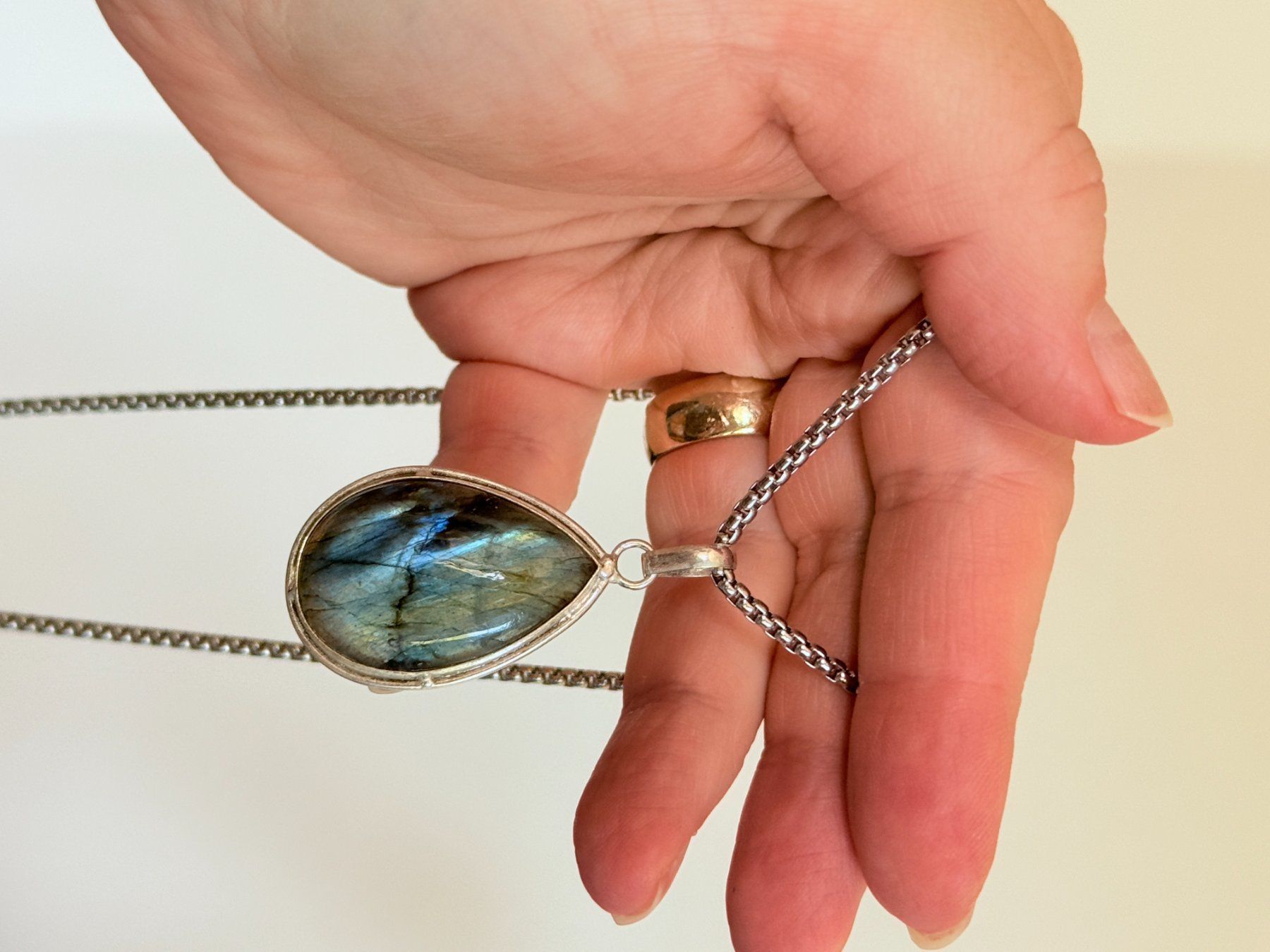 Catenine: Pendentif Labradorite unique - pour toutes ... – Nuovo e nell'imballaggio originale da Genève venduto da AWWA 5