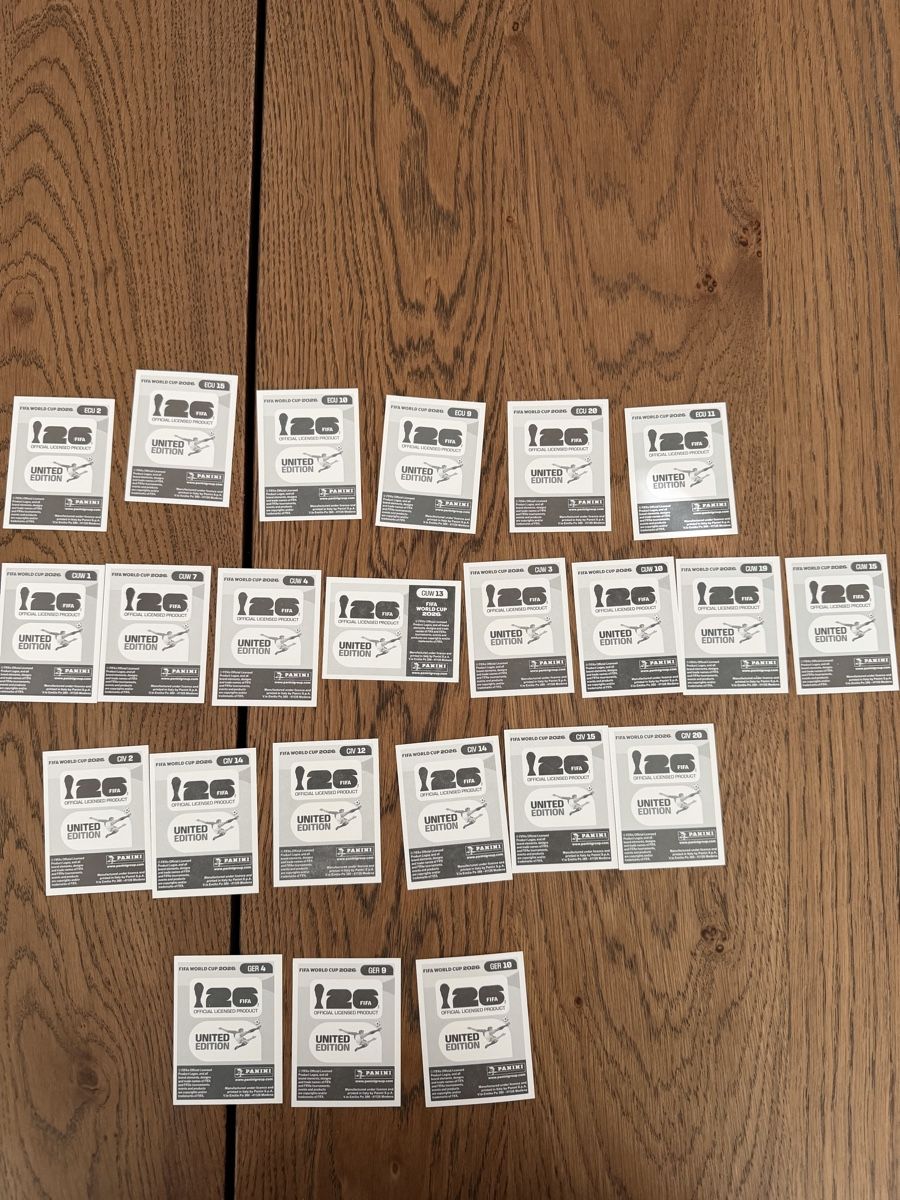 Panini Carte collezionabili: PANINI WM 2026 GRUPPE E GER ECU CUW CIV – Nuovo (secondo la descrizione) da Sennhof Winterthur venduto da bibo11 1