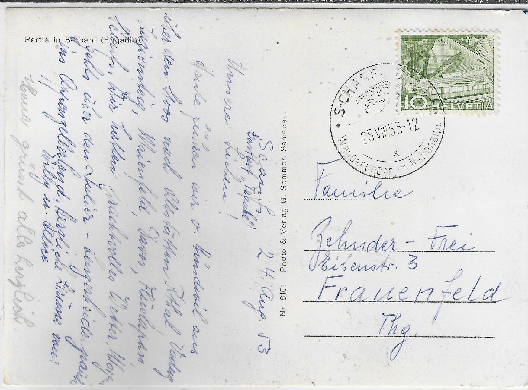 Cartoline postali: Partie in S-chanf (Engadin) – Usato da Ettingen venduto da Kartenplanet 1