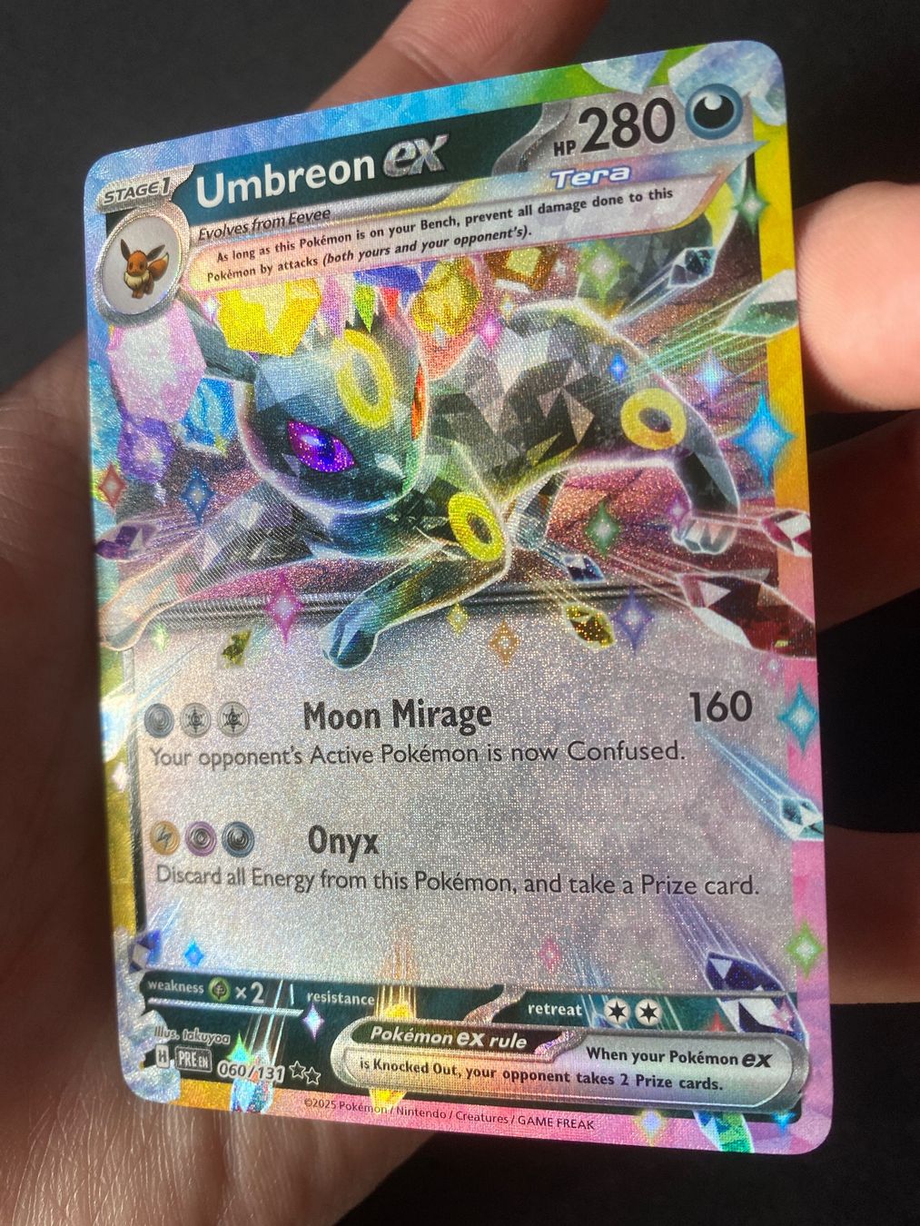 Pokémon Carte collezionabili: Umbreon ex 60 - Nachtara ex - Prismatic Evolutions - EN – Nuovo (secondo la descrizione) da Hausen AG venduto da Shrade 1