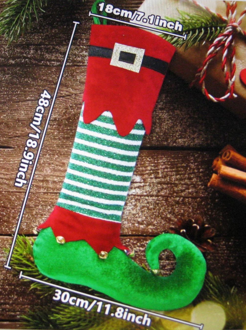 Alle Dekorationen: Set 4 Weihnachtsstrümpfe Elfen Design – Neu (gemäss Beschreibung) aus Steinmaur von Daka36 1
