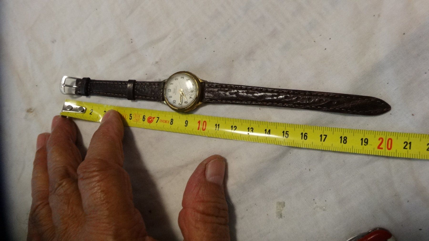 Orologi: EMES DAMEN SECONDEN CHRONO UHR.HANDAUFZEUG.4J.PROBLEM-LÄÜFT. – Usato da zürich venduto da ahmad01 1