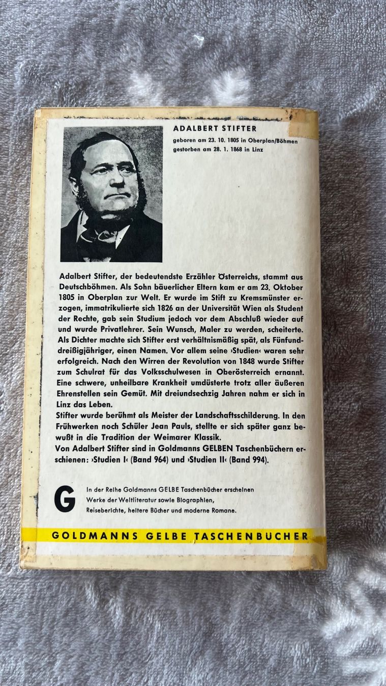 Bücher: Adalbert Stifter: Studien II, – Gebraucht aus Schübelbach von Dolly990_2 1