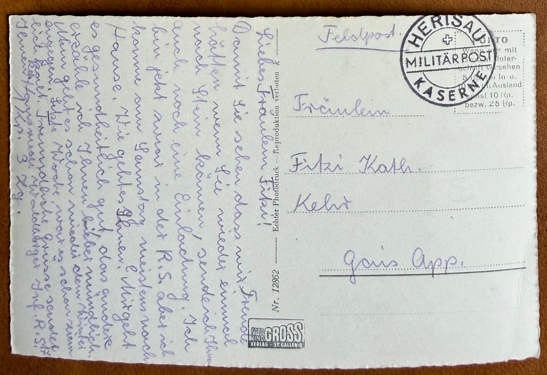Cartoline postali: Herisau - Kasern - AK – Usato da Lutry venduto da Ediego 1